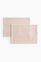 2-Pack Gingham-Checked Placemats