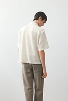 Loose-Fit Waffled Resort Shirt