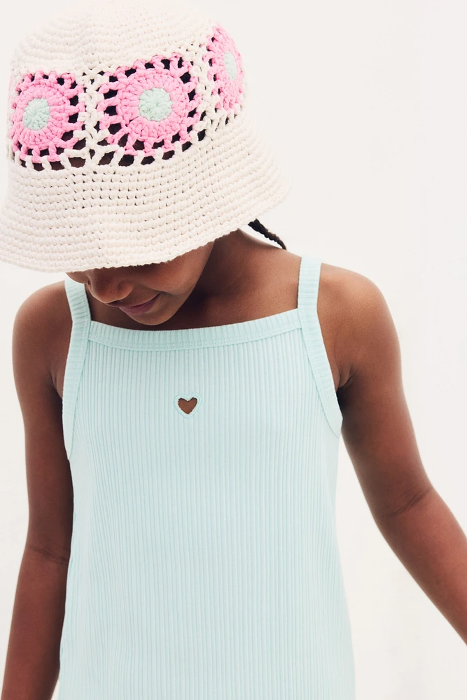 Ribbed strappy dress