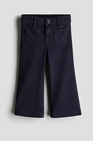 Flared Twill Pants