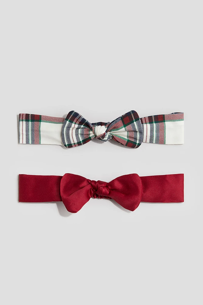 2-pack Bow-detail Hairbands