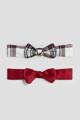 2-pack Bow-detail Hairbands