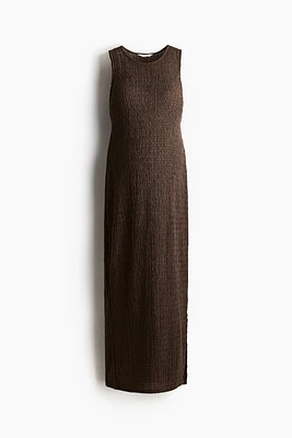 MAMA Textured jersey dress
