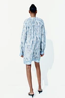 Robe tunique avec ceinture à nouer