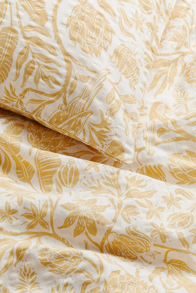 Seersucker Twin Duvet Cover Set