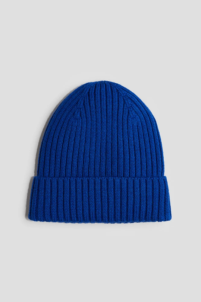 Wool-knit beanie