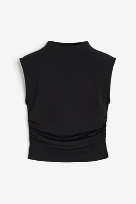 Mock Turtleneck Crop Top