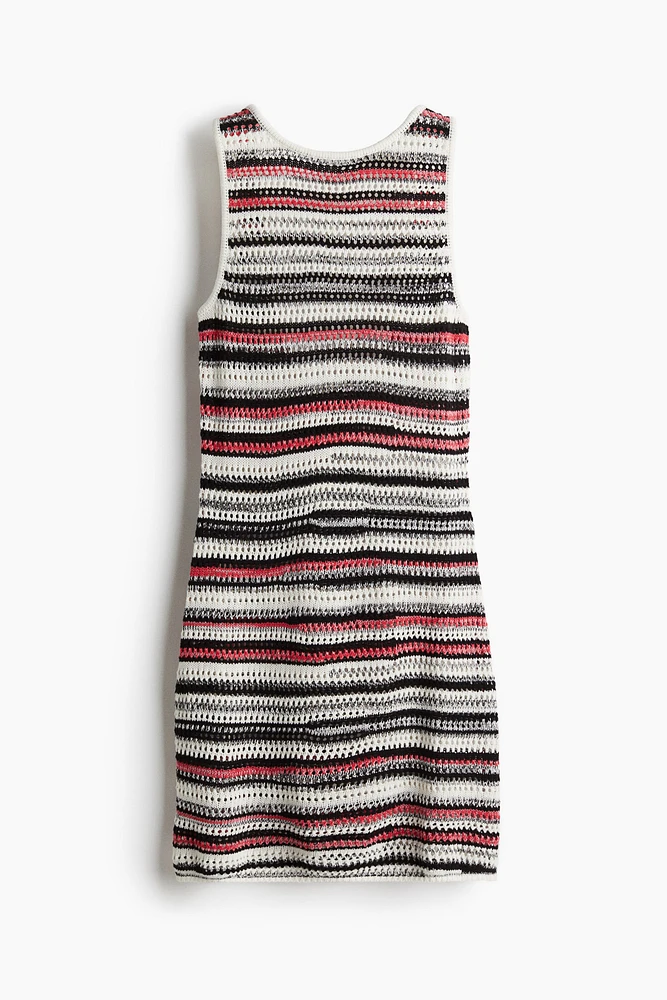 Pointelle-Knit Dress