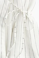 Linen-Blend Robe