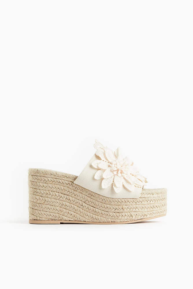 Wedge-heeled Espadrille Sandals