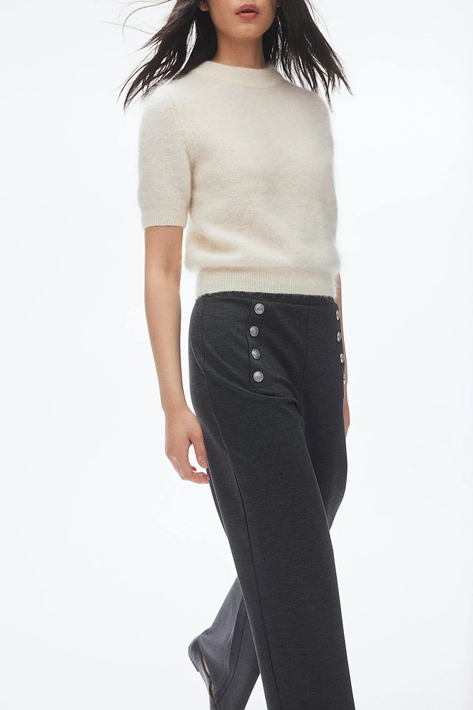 Button-front Pants