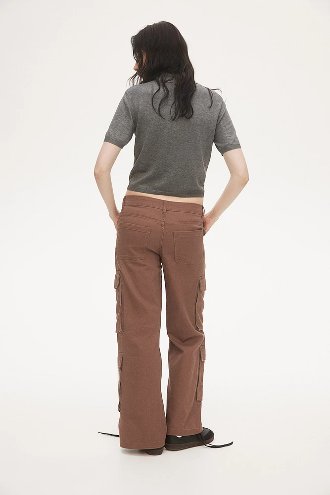 Wide-leg Cargo Pants