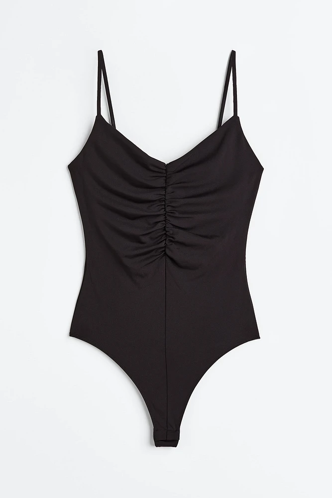 Gathered Thong Bodysuit