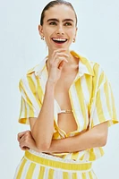Linen-Blend Shirt