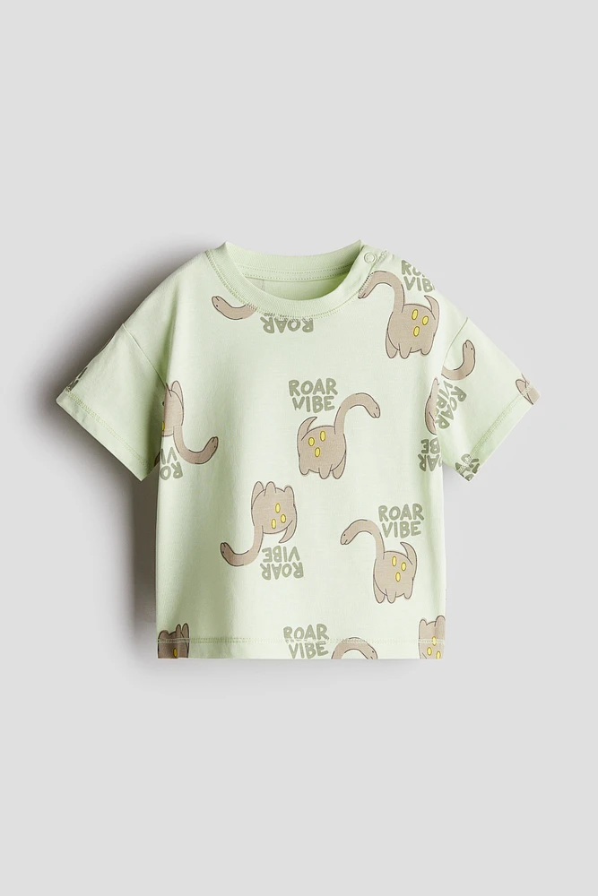 T-shirt en coton imprimé