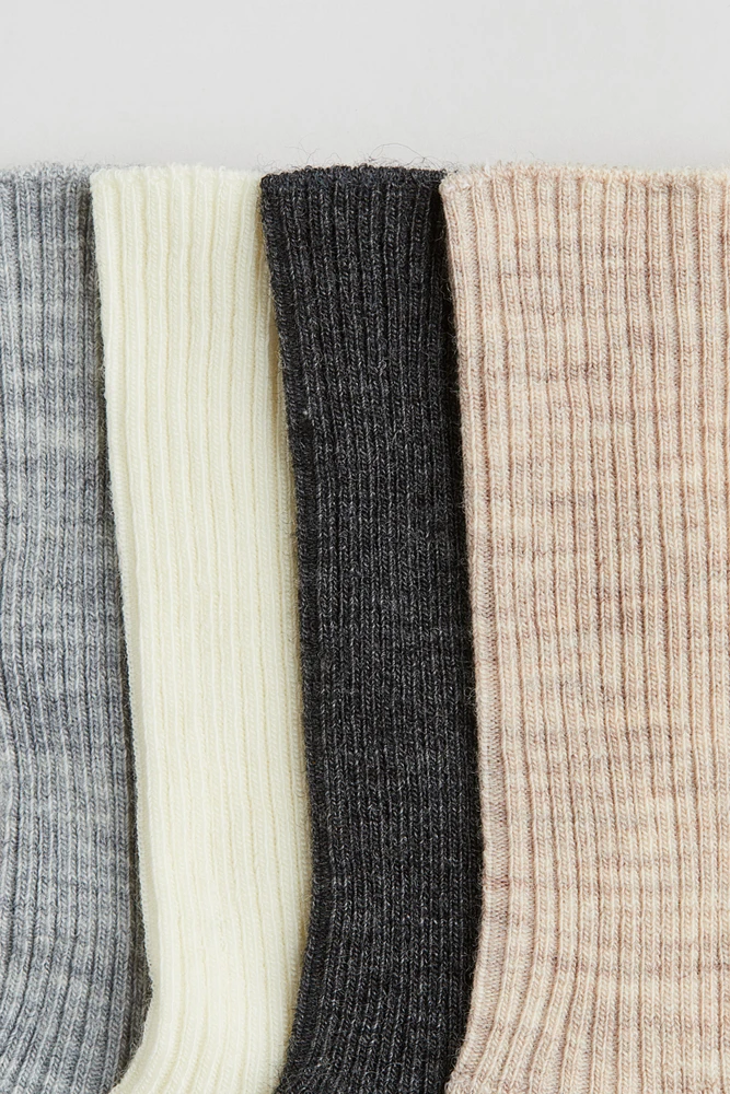 Lot de 4 paires chaussettes en laine mélangée