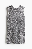 Sequined Tie-back Dress