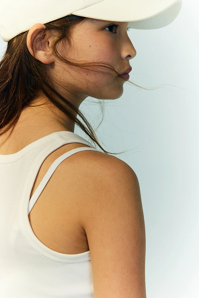 Ribbed Cotton Tank Top