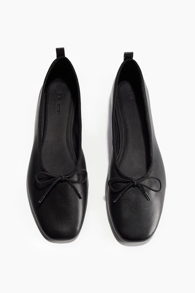 Ballerines en cuir