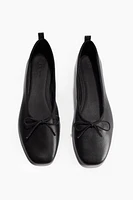 Ballerines en cuir