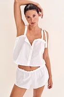 Pyjama en coton plumetis