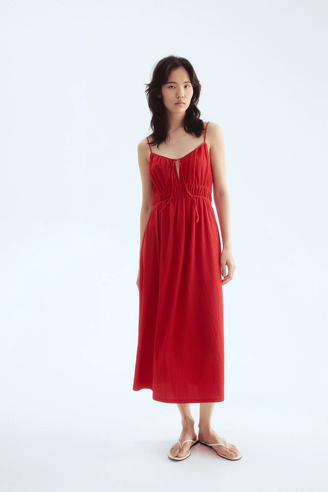 Robe en jersey froissé