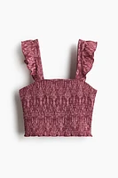 Smocked Crop Top