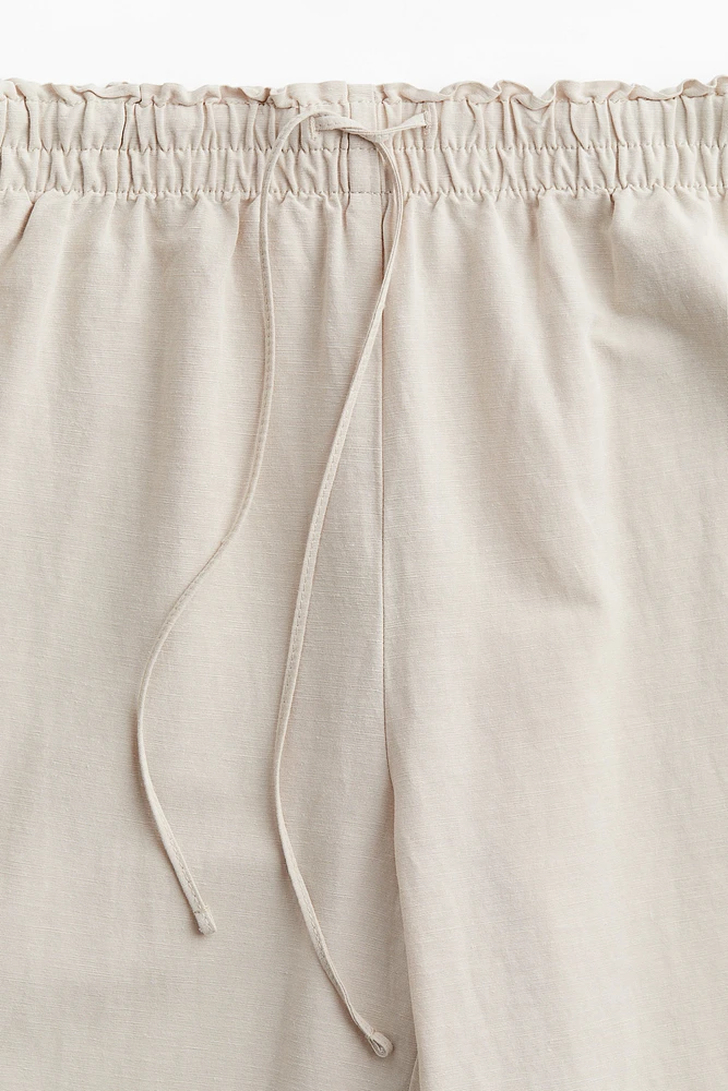 Linen-blend Pants