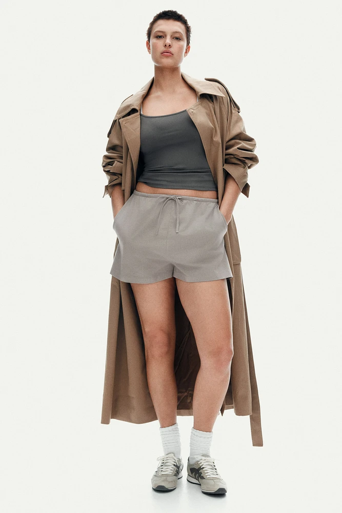 Cotton Shorts with Drawstring