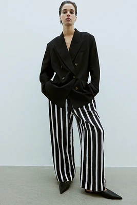 Wide-cut Pull-on Pants