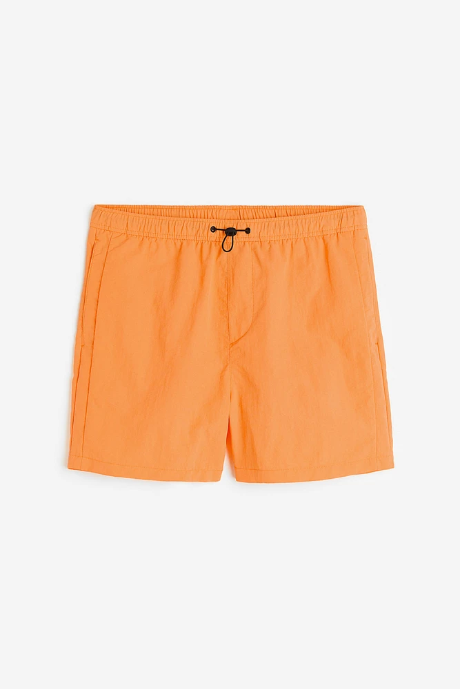 Regular Fit Nylon Shorts