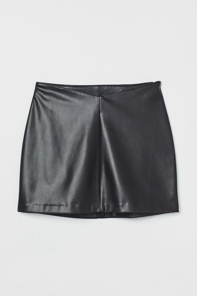 Faux Leather Skirt