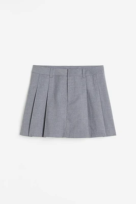 Pleated A-line Skirt