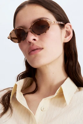 Lunettes de soleil ovales