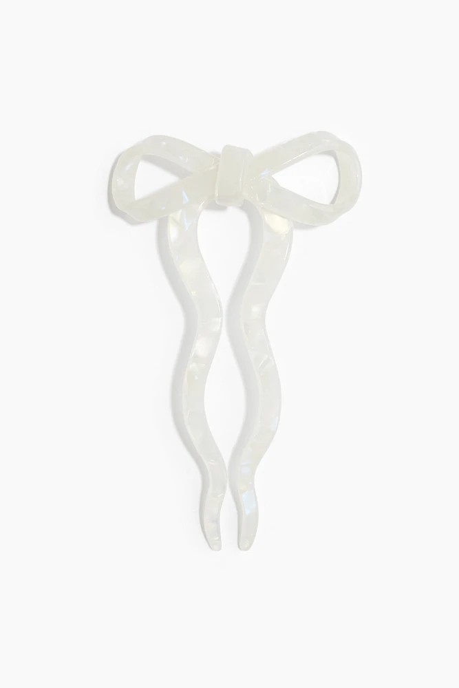 Bow-Detail Hair Stick