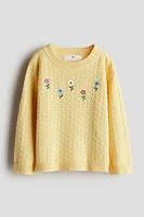 Chandail en coton à motif