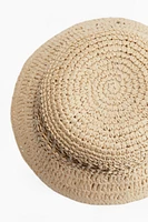 Straw Bucket Hat