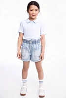 Loose Fit Denim Shorts