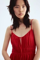Crinkled Jersey Dress