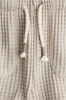 Short en jersey gaufré