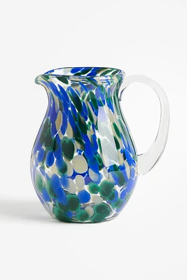 Patterned Glass Pitcher