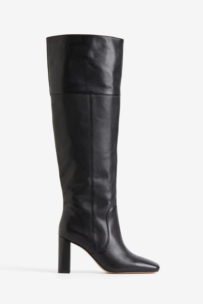 Knee-high Leather Boots