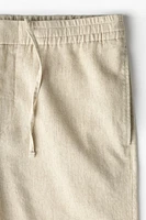 Regular-Fit Linen-Blend Shorts