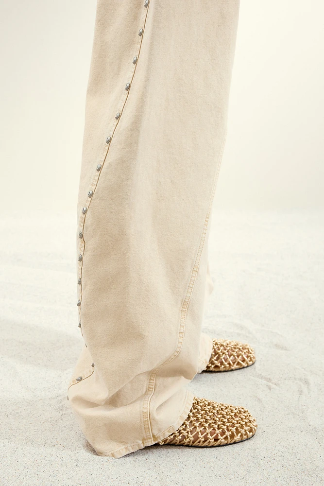 Knotted Leather Mules