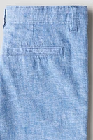 Short habillé en lin mélangé