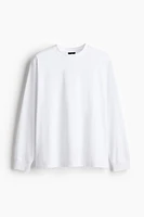 Loose-Fit Long-Sleeved Jersey Shirt