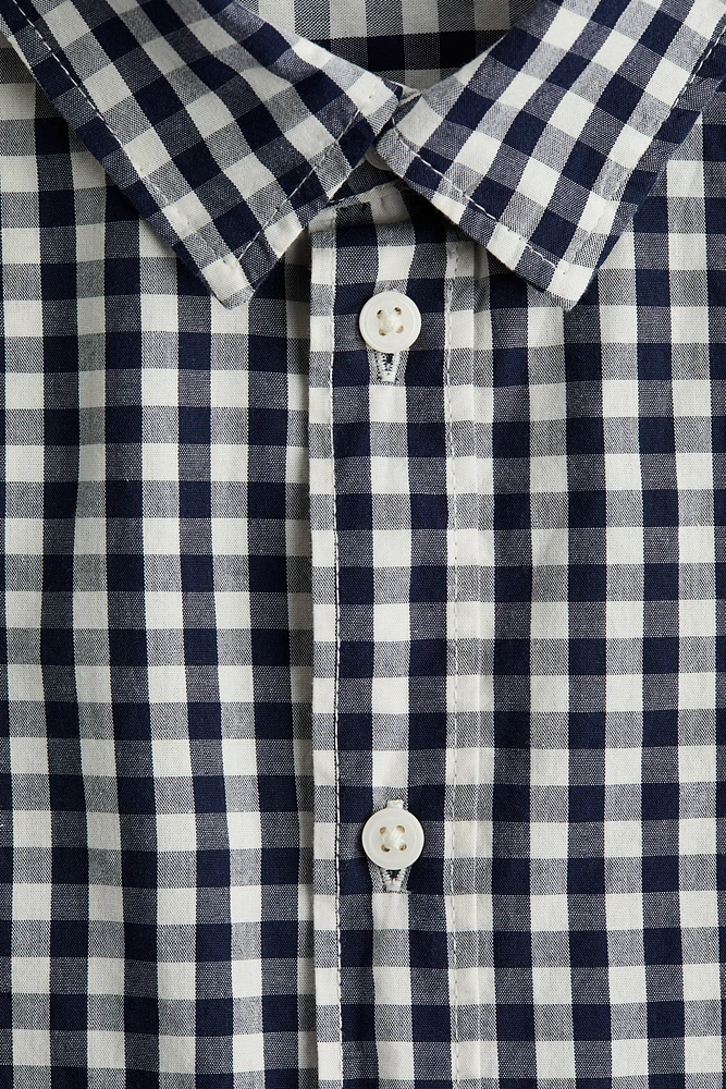 Short-Sleeved Cotton Shirt