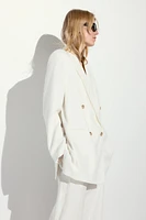 Linen-Blend Blazer