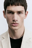 Slim-Fit Linen Jacket