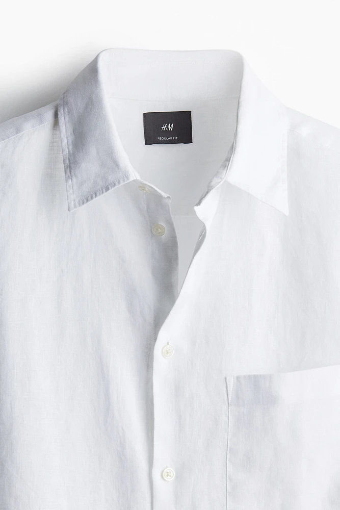 Regular Fit Linen Shirt